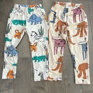 Two pairs Zara cotton leggins size 3-4 Years old